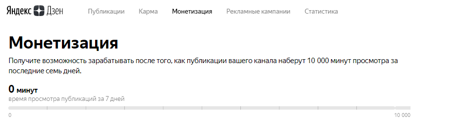 Монетизация в Яндекс.Дзене